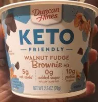 Mängden socker i Keto friendly Walnut fudge brownie