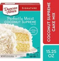 Mängden socker i Signature perfectly moist coconut supreme cake mix