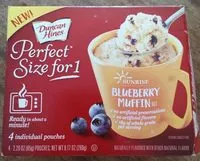 Mängden socker i Blueberry flavored muffin mix mug cakes, blueberry