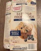 Mängden socker i Simple Mornings Blueberry Streusel Premium Muffin Mix