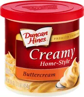 Mängden socker i Creamy home-style buttercream premium frosting