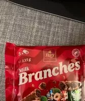 Mängden socker i Milk branches