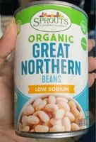 Mängden socker i Organic great northern beans