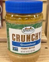 Mängden socker i Crunchy Unsweetened Peanut Butter