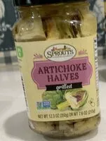 Mängden socker i Artichoke halves