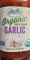 Mängden socker i Organic pasta sauce Garlic