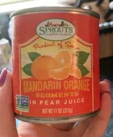 Mängden socker i Mandarin orange segments in pear juice