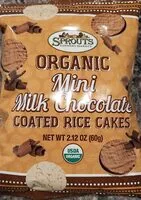 Mängden socker i Organic Mini Milk Chocolate Coated Rice Cakes