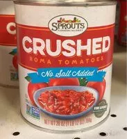 Mängden socker i Crushed Roma Tomatoes (no salt added)