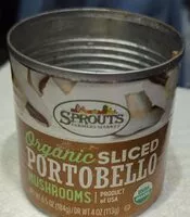 Mängden socker i Sprouts organic sliced portobello mushrooms