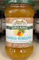 Mängden socker i Organic Mango-Pineapple Fruit Spread
