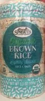 Mängden socker i Lightly salted brown rice cakes