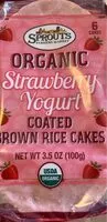Mängden socker i Strawberry yogurt coated brown rice cakes