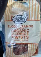 Mängden socker i Blood orange flavored organic licorice twists