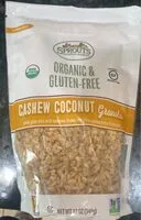 Mängden socker i Organic & Gluten Free Cashew Coconut Granola