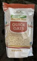 Mängden socker i Organic gluten free quick oats