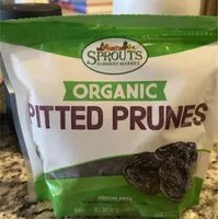 Mängden socker i Organic pitted prunes