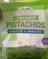 Mängden socker i Pistachios Organic roasted & unsalted