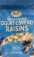 Mängden socker i Vanilla flavored yogurt covered raisins
