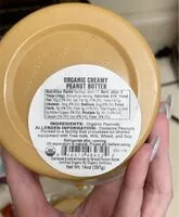 Mängden socker i Organic Creamy peanut butter