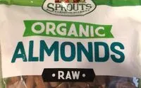 Mängden socker i Organic Almonds Raw