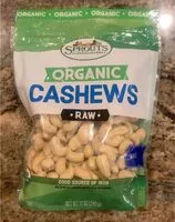 Mängden socker i Organic raw cashews