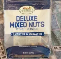 Mängden socker i Deluxe mixed nuts without peanuts  roasted & unsalted