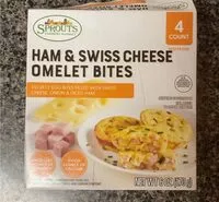 Mängden socker i Ham & Swiss Cheese Omelet Bites