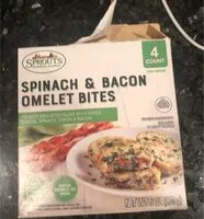Mängden socker i Spinach & Bacon omelet bites
