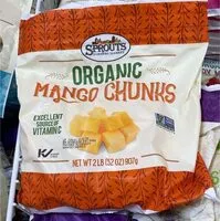 Mängden socker i Organic mango chunks