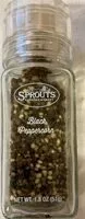 Mängden socker i Black Peppercorns