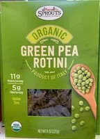Mängden socker i Green pea rotini