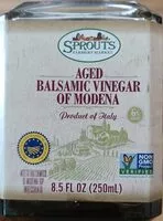 Mängden socker i Aged balsamic vinegar of Modena