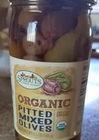 Mängden socker i Organic pitted mixed olives