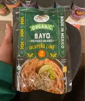Mängden socker i Bayo refried beans jalapeño lime