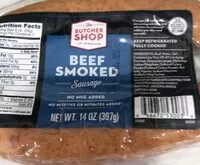 Mängden socker i Beef smoked sausage