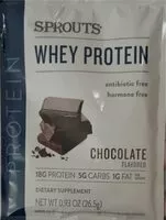 Mängden socker i Sprouts whey protein chocolate
