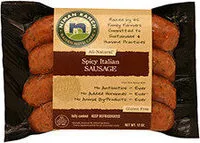 Mängden socker i Spicy Italian Uncured Sausage