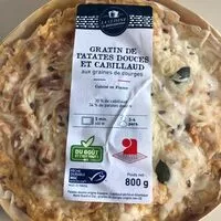 Mängden socker i Gratin patate douce cabillaud