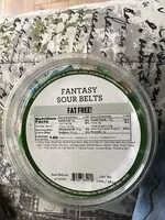 Mängden socker i Fantasy Sour Belts
