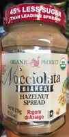Mängden socker i Nocciolata Bianca Hazelnut Spread