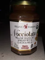 Mängden socker i Rigoni di asiago, nocciolata organic hazelnut spread with cocoa & milk