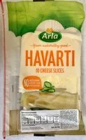 Mängden socker i Havarti cheese slices, havarti