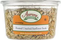 Mängden socker i Aurora natural roasted unsalted sunflower seeds