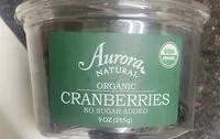 Mängden socker i Organic Cranberries