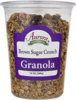 Mängden socker i Aurora natural granola brown sugar crunch