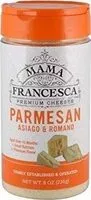 Mängden socker i Premium parmesan