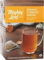 Mängden socker i Organic turmeric ginger tea