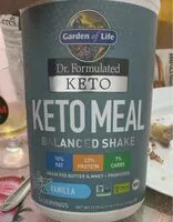 Mängden socker i Vanilla dr. formulated keto meal balanced shake, vanilla