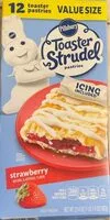 Mängden socker i Strawberry toaster strudel pastries